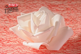 Kvet dekor.biela7cm 3-80W