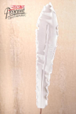 Kvet dekor.biel.46cm 3-97W