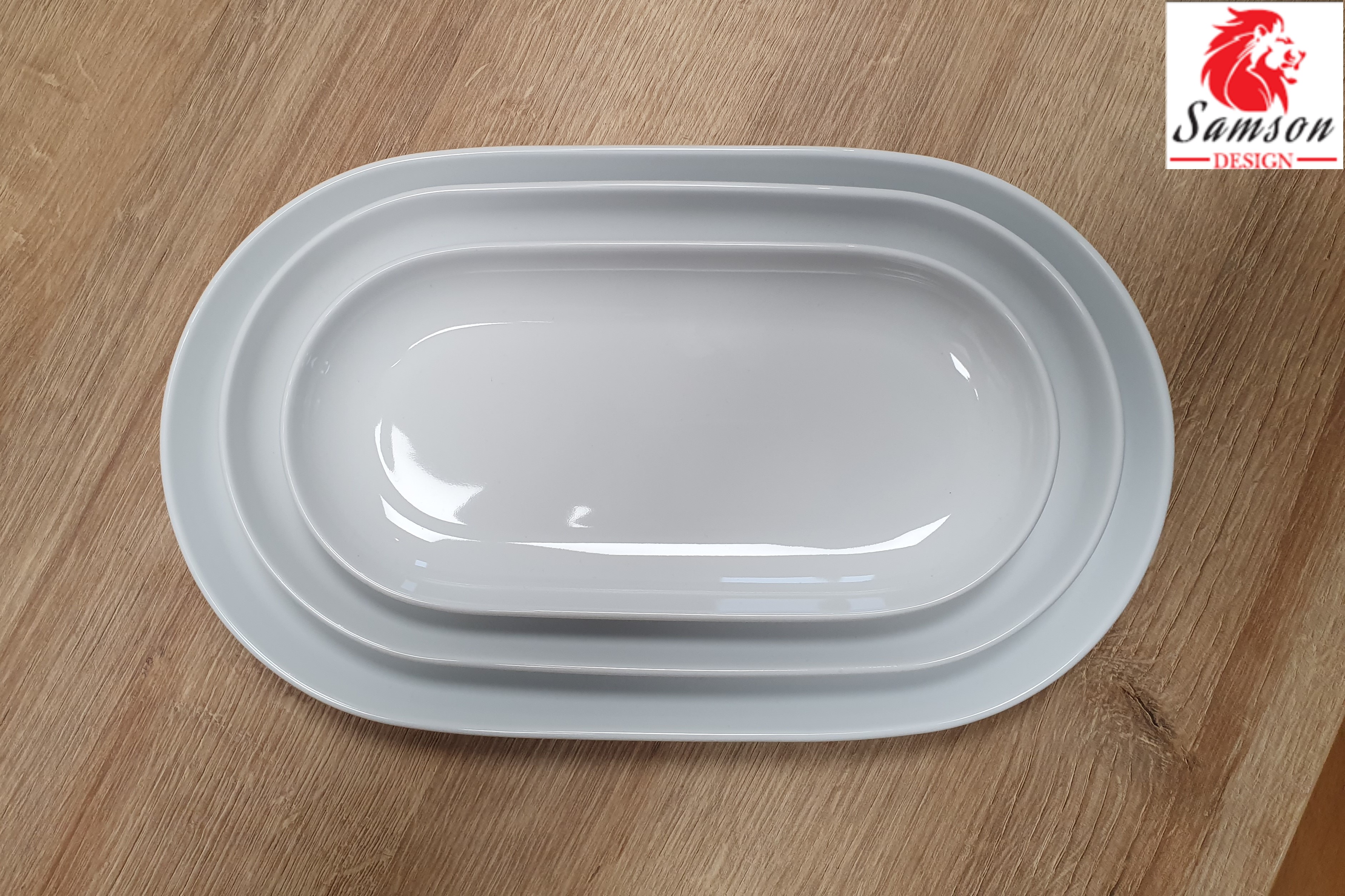 CITY Oval 29cm nedekor