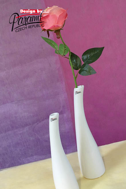 Tina váza biiel.30cm12020-30W