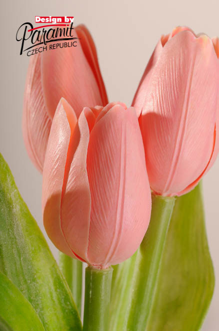 Tulipan kvet 40 cm 107P7 retro ruzova