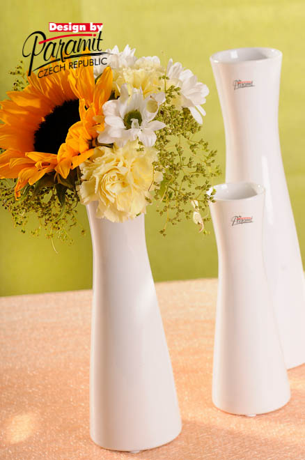 Inka vaza.biel25cm 12095-25W
