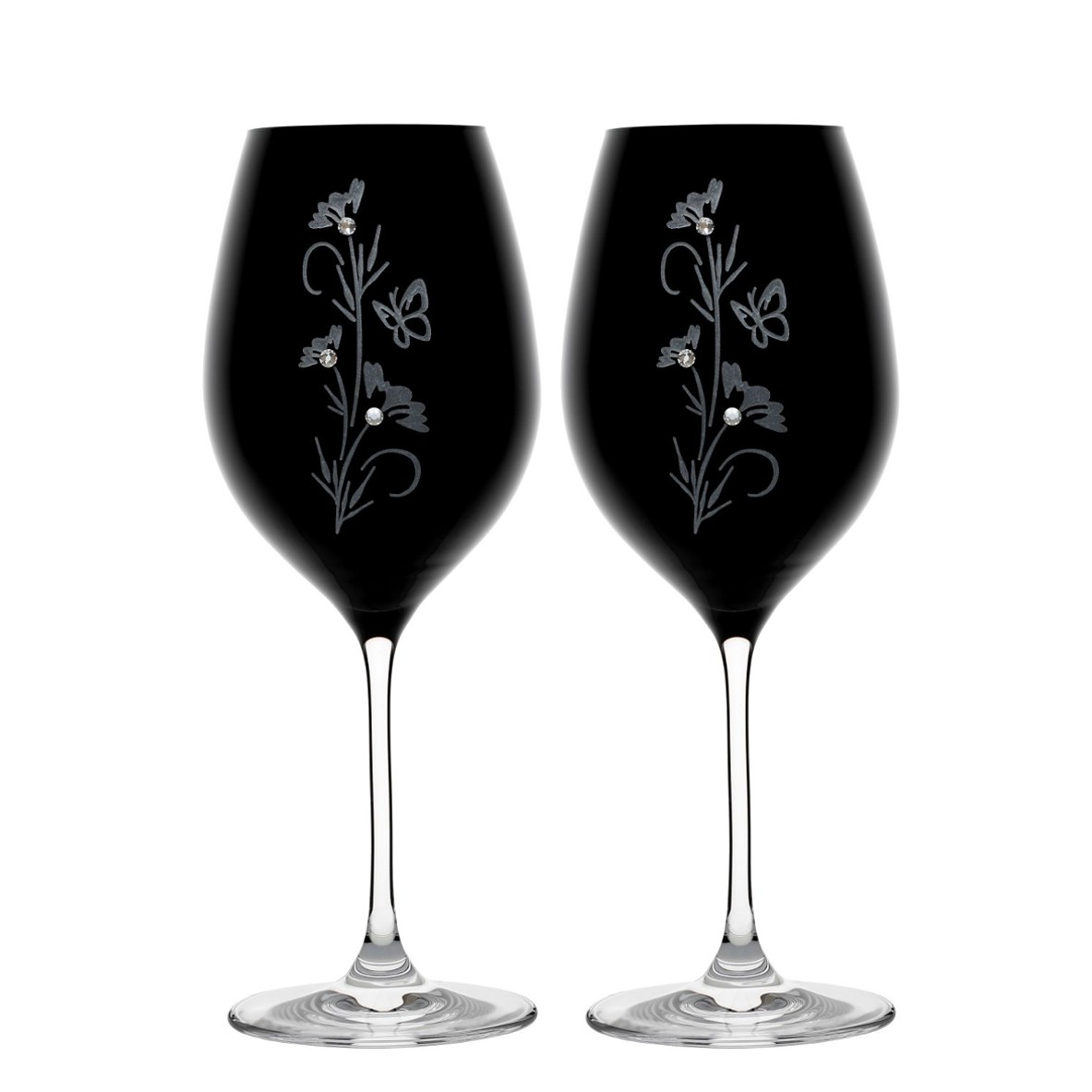 Swarovski Kalich 470 ml 6272/150 BLACK Flowers 2/1