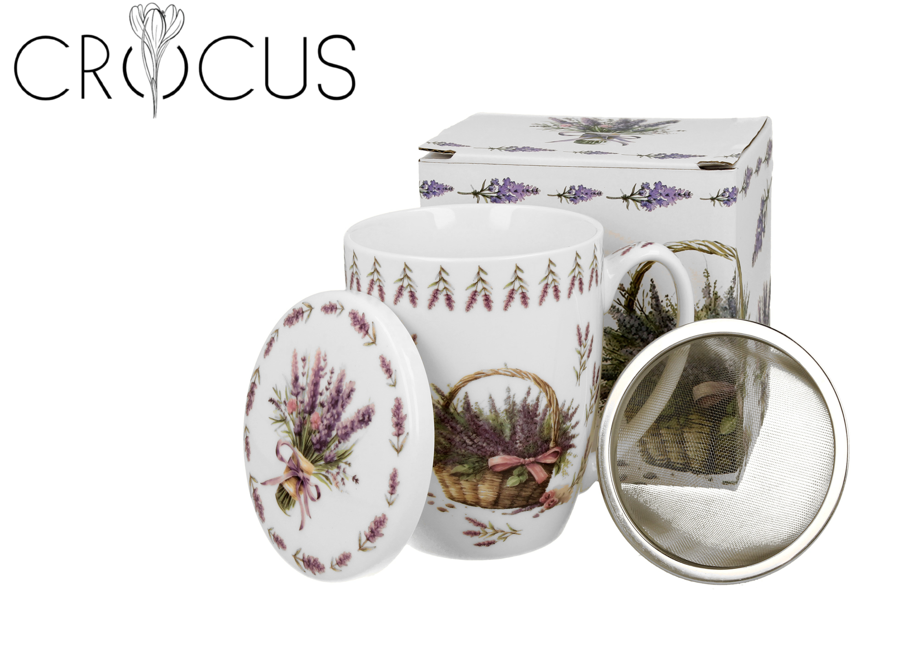 Basket LAVENDER Hrnček + sitko