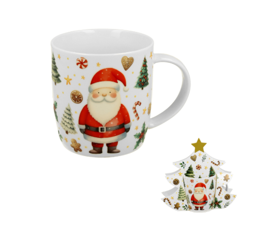 Santa Claus Hrnček 400ml Tree box0ml Tree box