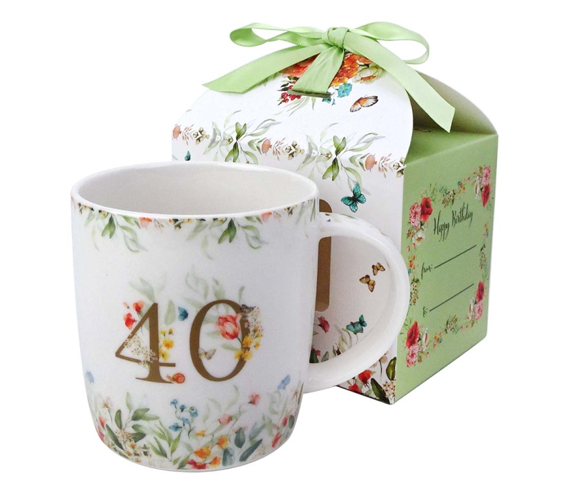 "40" Hrnček 400ml+ozdobná krabička