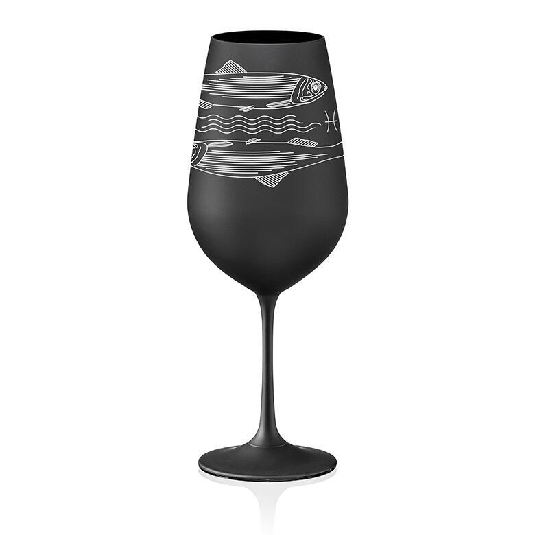 Kalich 550ml Ryby čierna 1776