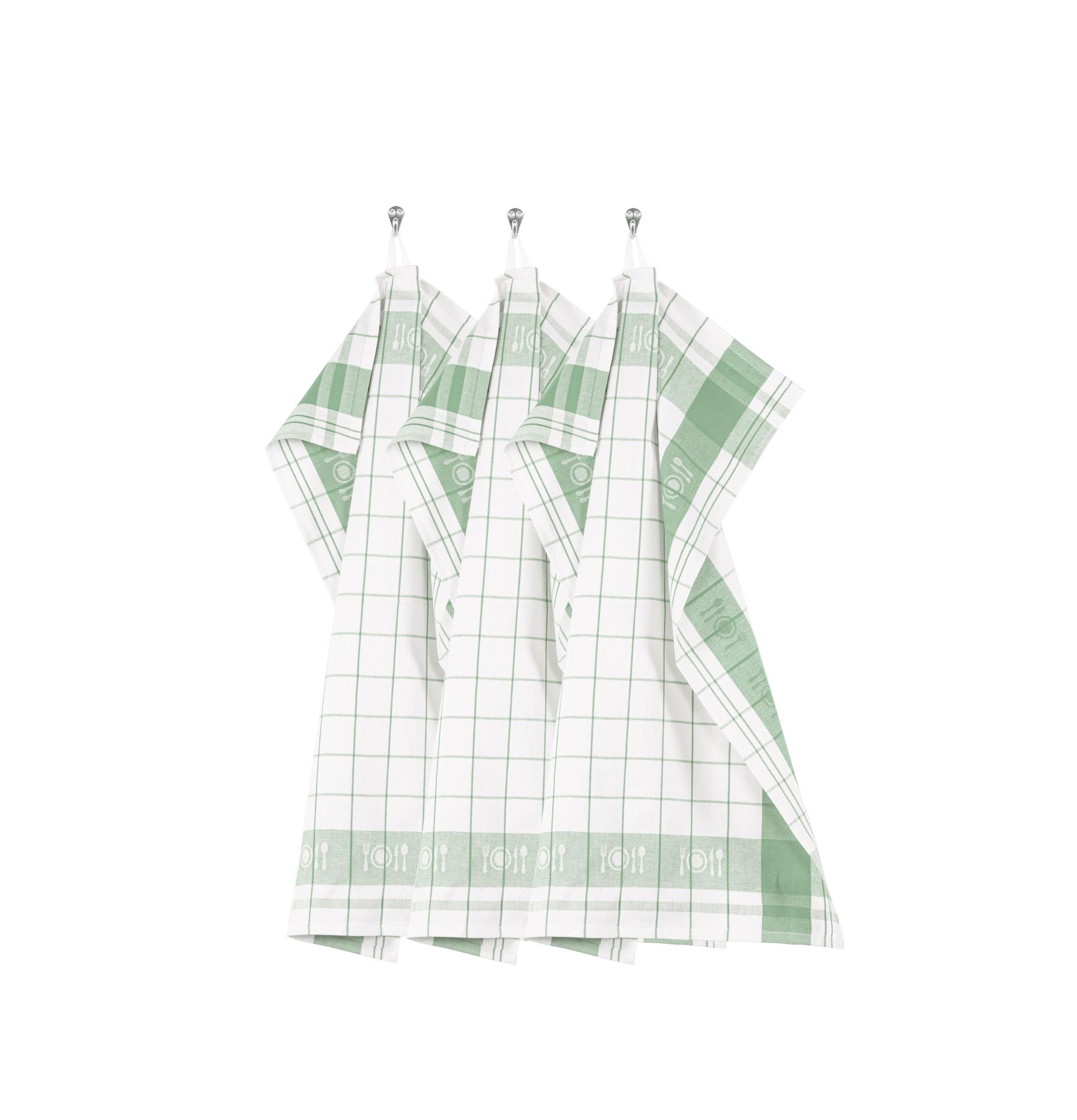 Bavlnená kuchynská utierka PHARAO – 50x70 cm – SADA/3, smoke green