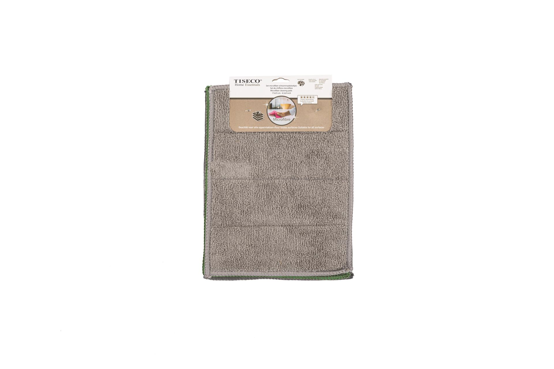 Čistiace podložky z mikrovlákna 17x23 cm – SADA/3 – grey+green+taupe