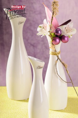 Soffi váza bílá 20 cm 11029-20